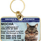 South Australia driver licence license pet dog cat ID collar tag